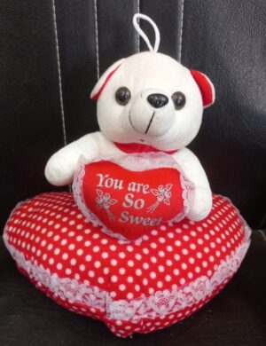 Heart Sitting Teddy Bear