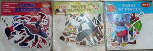 Cartoon Happy Birthday Banner