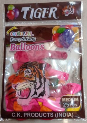 Tiger Small Colourfull Fancy Baloons