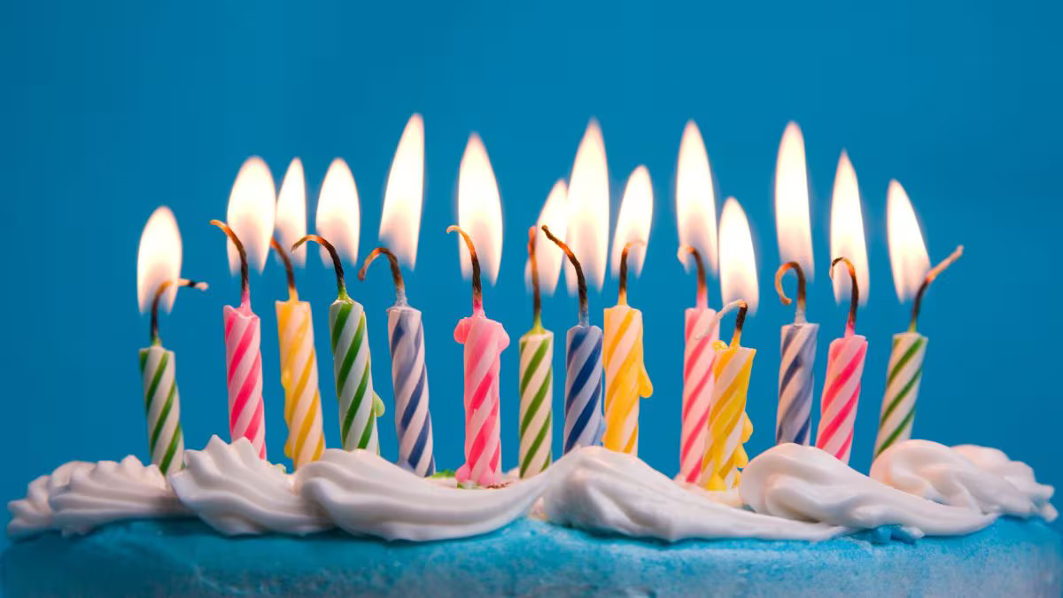 how many birthday candles on adult cake