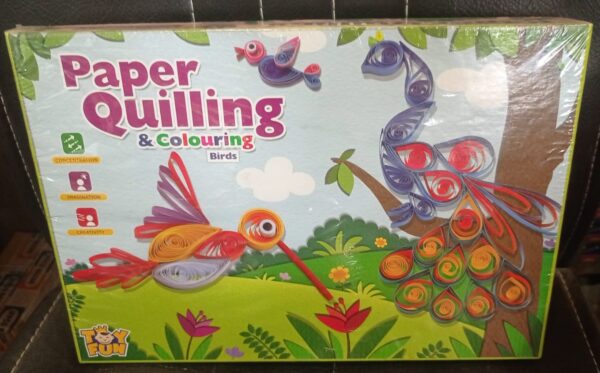 Paper Quilling & Colouring Bird