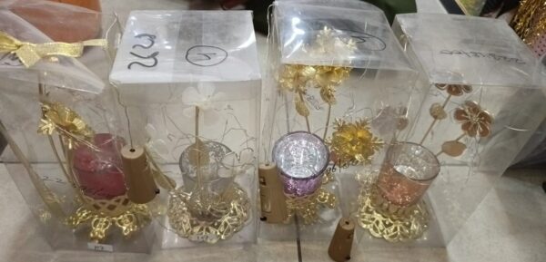 Golden cup Candle Stand