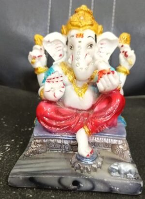 Standing Marble Ganesha