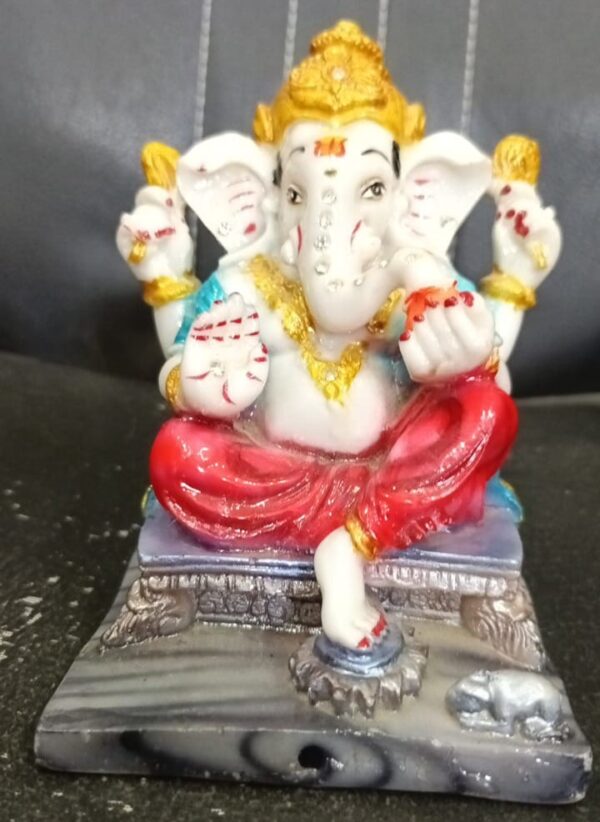 Standing Marble Ganesha